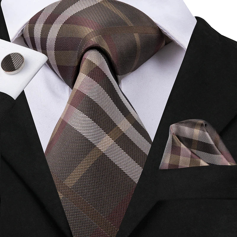 Ensemble de cravates classiques en soie pour homme