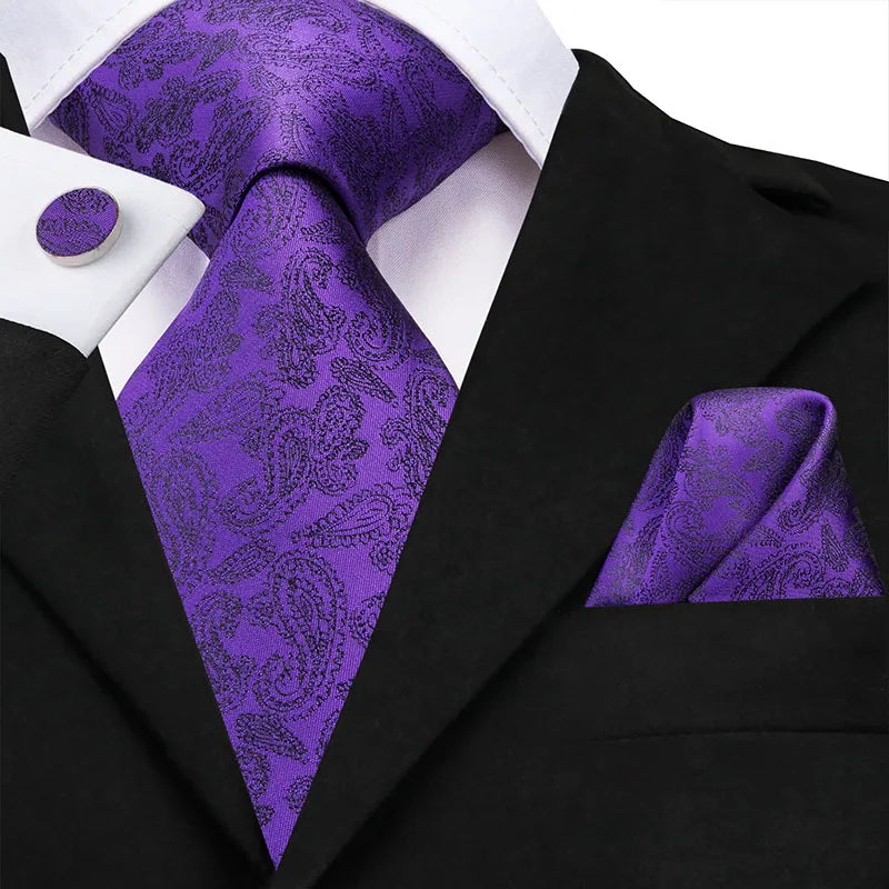 Ensemble de cravates classiques en soie pour homme