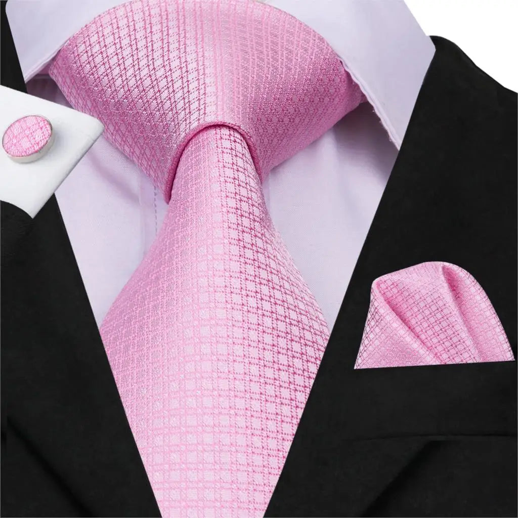 Ensemble de cravates et mouchoir en soie pour homme