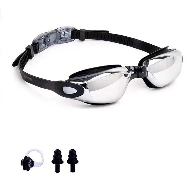 Lunettes de natation antifuite, antibuée, protection intégrale HD,  réglables, pour hommes et femmes