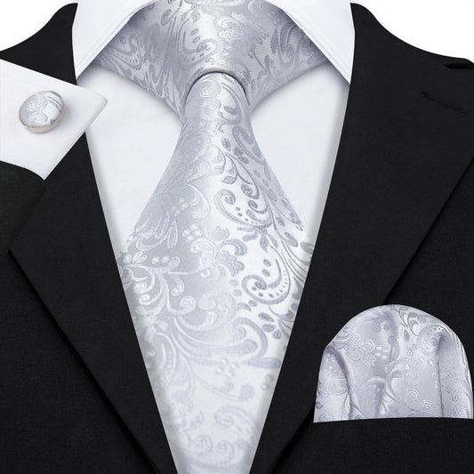 Ensemble de cravates et mouchoir en soie pour homme