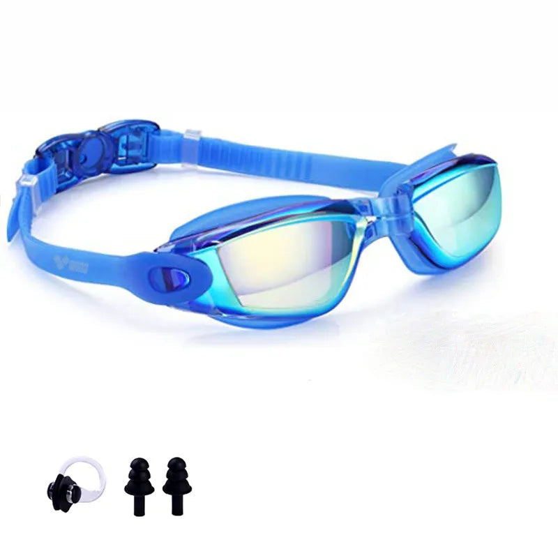 Lunettes de natation antifuite, antibuée, protection intégrale HD,  réglables, pour hommes et femmes