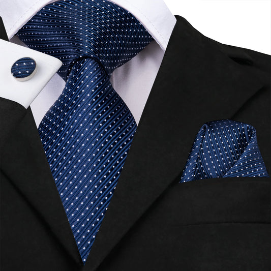 Ensemble de cravates et mouchoir en soie pour homme