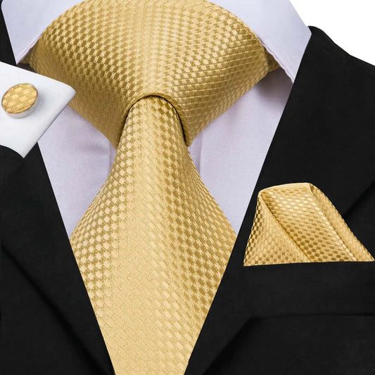 Ensemble de cravates et mouchoir en soie pour homme