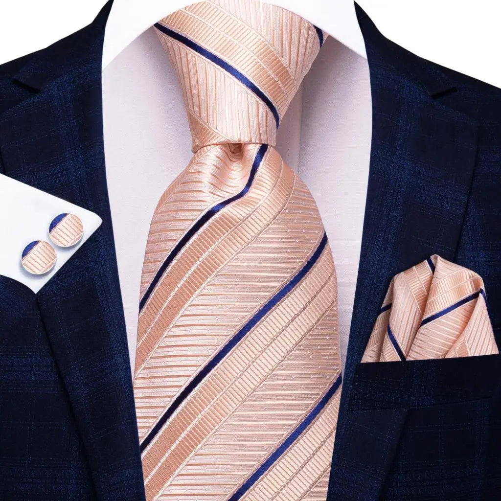 Ensemble de cravates roses classiques pour hommes