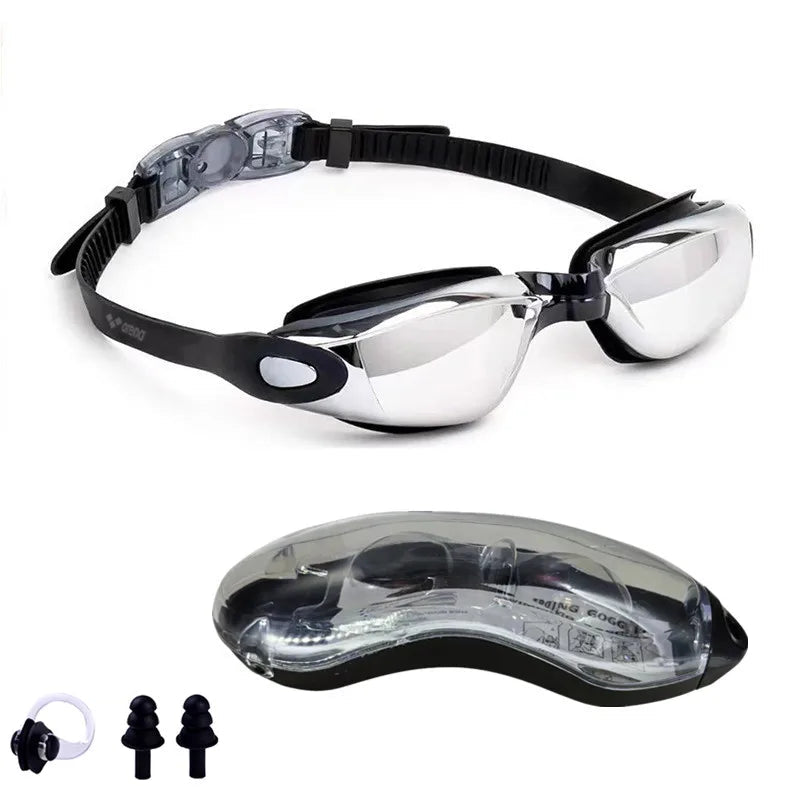 Lunettes de natation antifuite, antibuée, protection intégrale HD,  réglables, pour hommes et femmes
