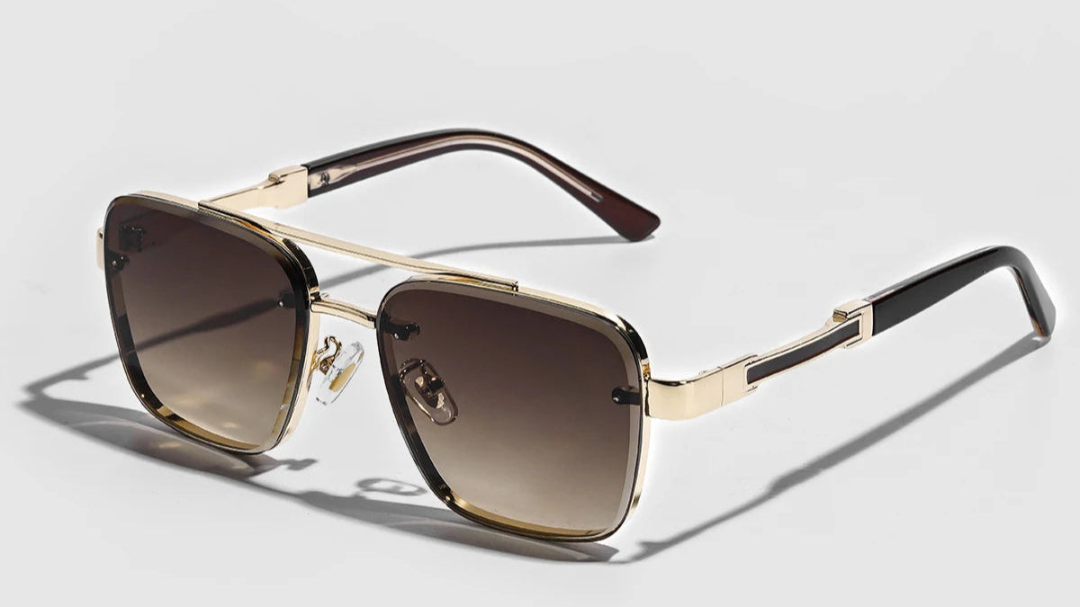 Lunettes de soleil carrées pour homme