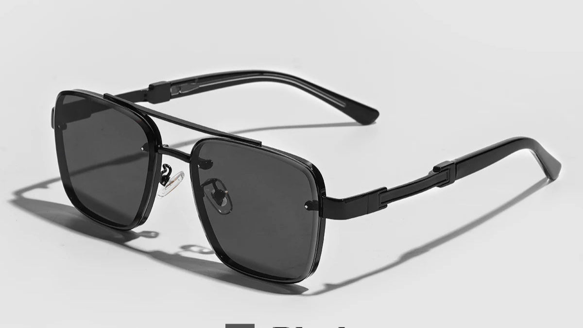 Lunettes de soleil carrées pour homme
