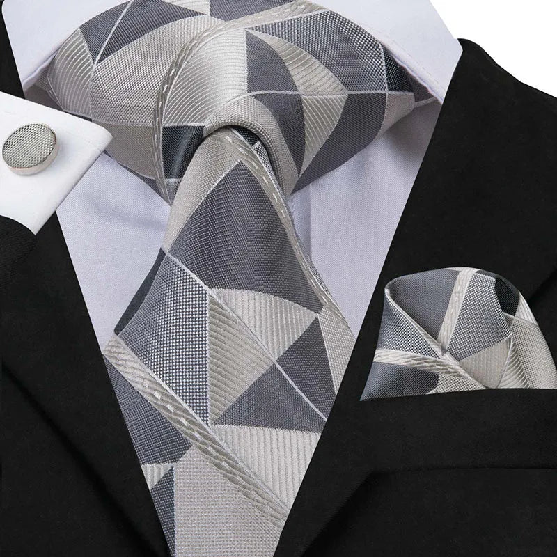 Ensemble de cravates classiques en soie pour homme
