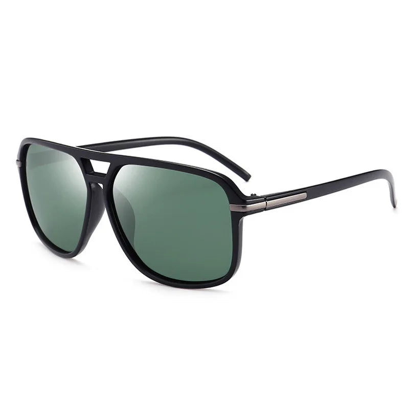 Lunettes de soleil carrées à grande monture pour hommes