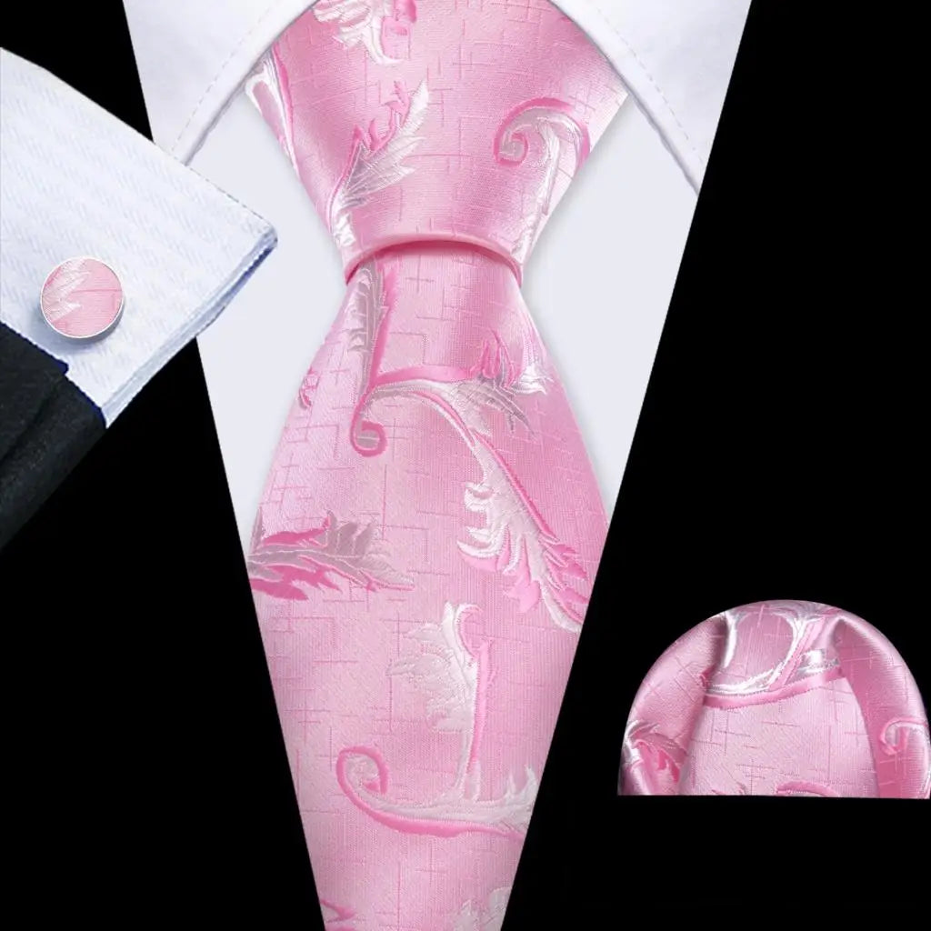 Ensemble de cravates et mouchoir en soie pour homme